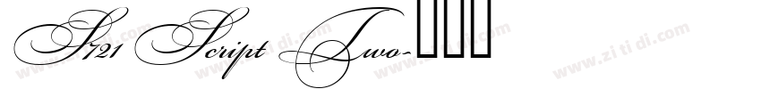S721 Script Two字体转换 S721 Script Two字体转换